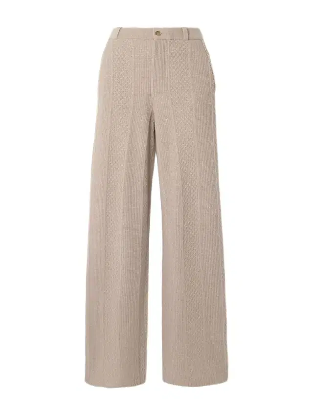 Cable-knit Wool And Cashmere-blend Wide-leg Pants