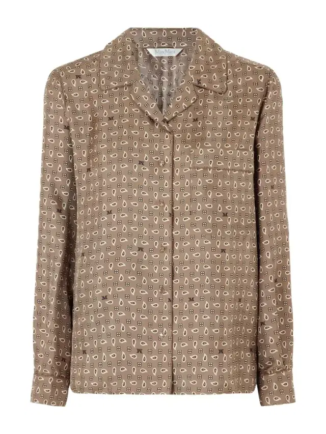 Printed Silk-twill Shirt