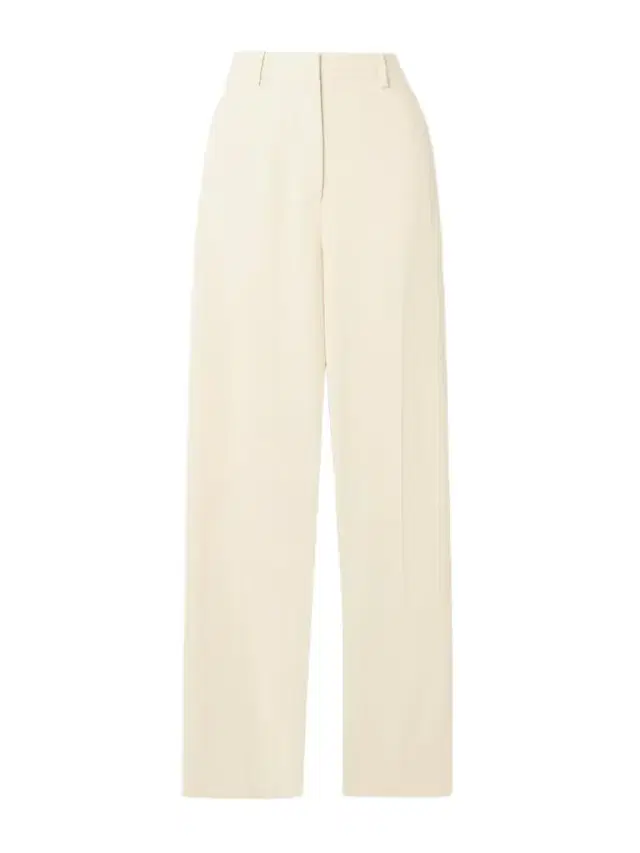 Carolyn Twill Straight-leg Pants