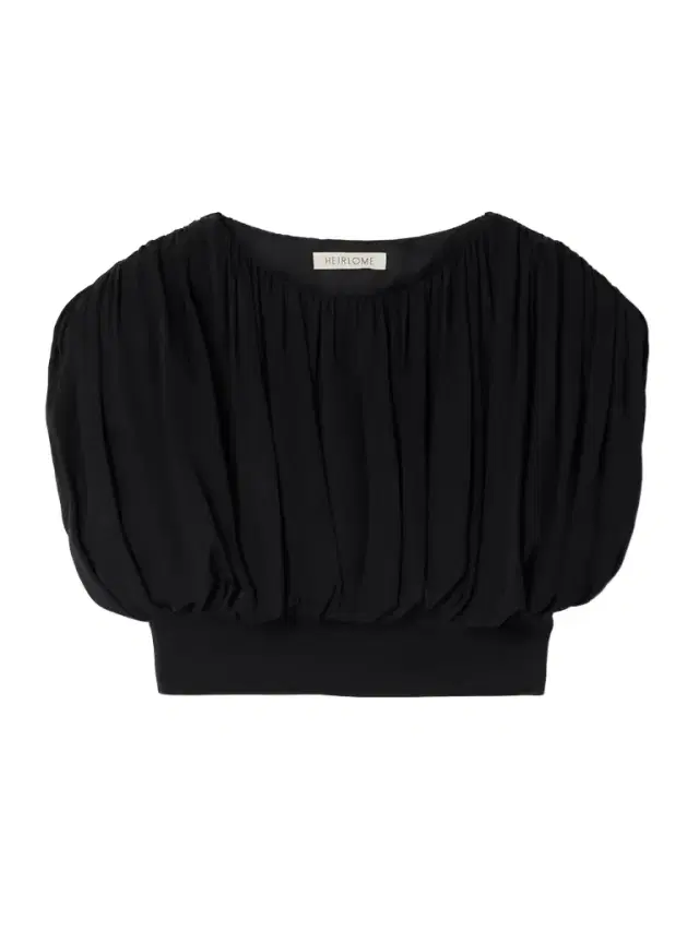 Cummerbund Cropped Gathered Silk-georgette Blouse