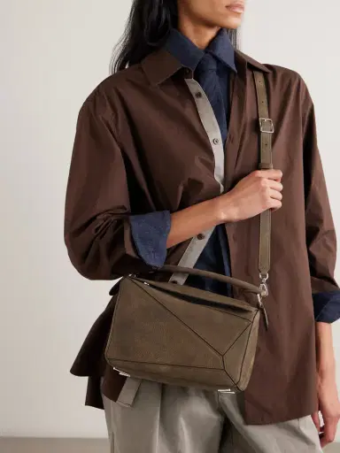 Loewe Puzzle Small Textured-nubuck Shoulder Bag | Thumbnail 6 Loewe Puzzle Small Textured-nubuck Shoulder Bag | Thumbnail 6