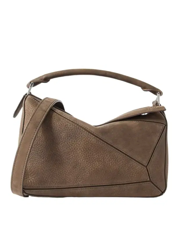 Loewe Puzzle Small Textured-nubuck Shoulder Bag