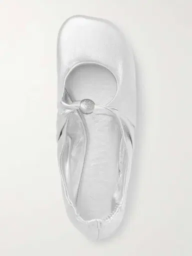 Loewe Pebble Metallic Leather Ballet Flats | Thumbnail 5