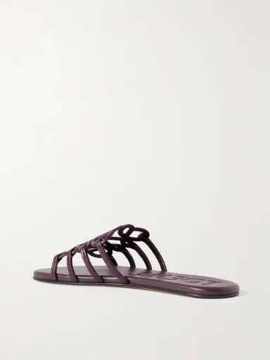 Loewe Petal Anagram Leather Slides | Thumbnail 3 Loewe Petal Anagram Leather Slides | Thumbnail 3