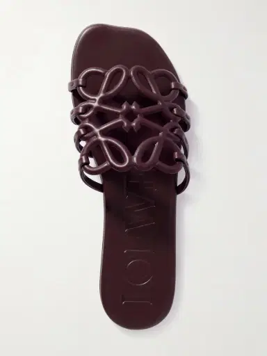 Loewe Petal Anagram Leather Slides | Thumbnail 5 Loewe Petal Anagram Leather Slides | Thumbnail 5