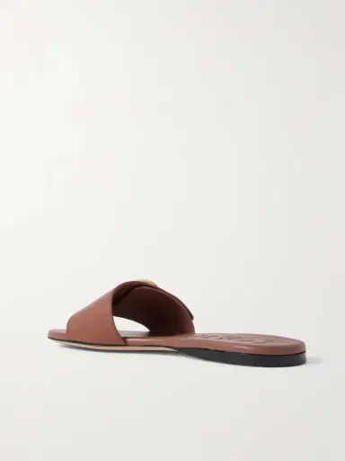Loewe Pebble Embellished Leather Slides | Thumbnail 3 Loewe Pebble Embellished Leather Slides | Thumbnail 3