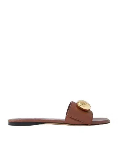 Loewe Pebble Embellished Leather Slides | Thumbnail 1 Loewe Pebble Embellished Leather Slides | Thumbnail 1