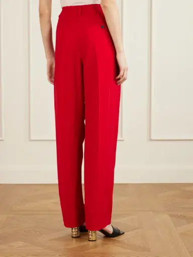 Givenchy Pleated Crepe Wide-leg Pants | Thumbnail 4