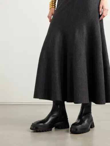 Khaite Fallon Leather Ankle Boots | Thumbnail 2 Khaite Fallon Leather Ankle Boots | Thumbnail 2