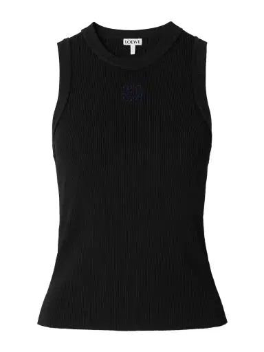 Loewe Anagram-embroidered Ribbed Tank | Thumbnail 1 Loewe Anagram-embroidered Ribbed Tank | Thumbnail 1