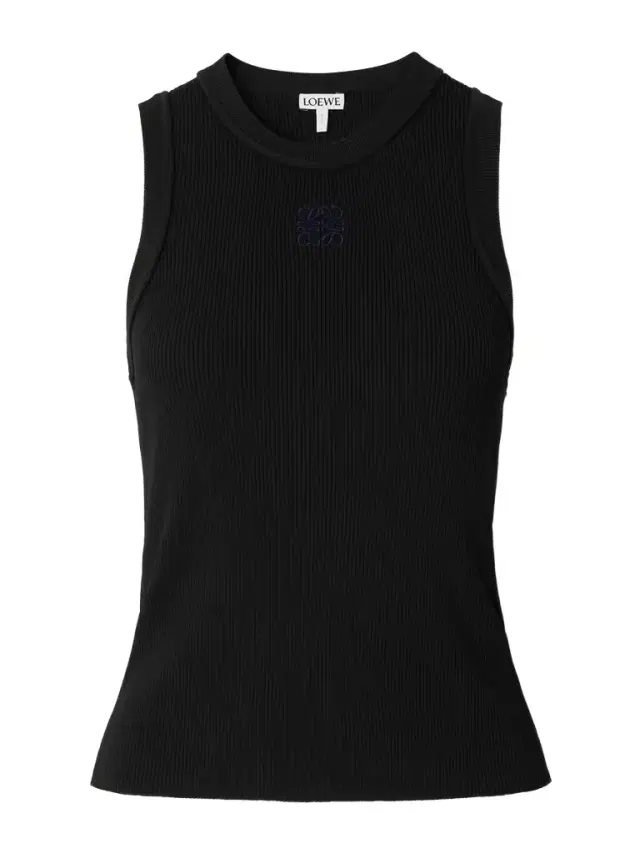 Loewe Anagram-embroidered Ribbed Tank