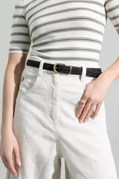 Brunello Cucinelli Braided Stretch Belt | Thumbnail 2