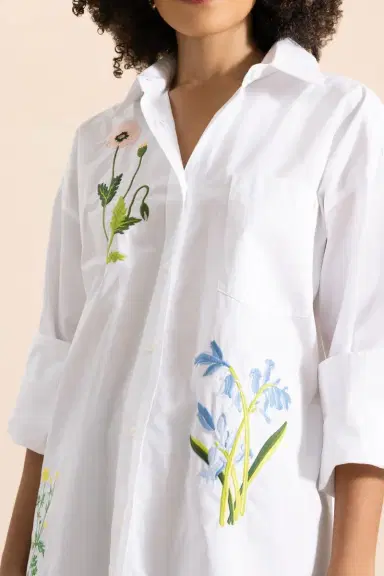 Stella McCartney Flower Embroidered Shirt | Thumbnail 3 Stella McCartney Flower Embroidered Shirt | Thumbnail 3