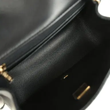 Chanel Chanel Mini Classic Square Flap Bag Black Lambskin Light Gold Hardware | Thumbnail 8 Chanel Chanel Mini Classic Square Flap Bag Black Lambskin Light Gold Hardware | Thumbnail 8