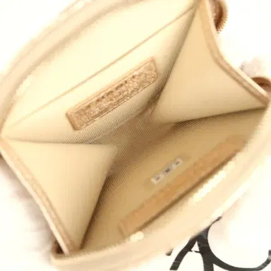 Chanel Chanel Round Clip-On Coin Purse and Airpod Pro Case Metallic Gold Goatskin Light Gold Hardware | Thumbnail 7
