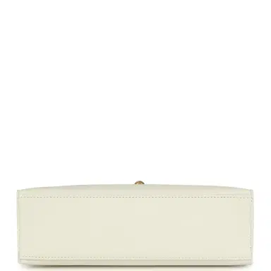 HERMÈS Hermes Kelly Pochette White Swift Gold Hardware | Thumbnail 6 HERMÈS Hermes Kelly Pochette White Swift Gold Hardware | Thumbnail 6