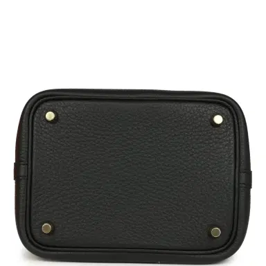 HERMÈS Hermes Picotin Lock 18 Black Clemence Gold Hardware | Thumbnail 6