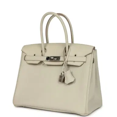 HERMÈS Pre-owned Hermes 3 en 1 Birkin 30 Beton Togo and Swift Palladium Hardware | Thumbnail 5 HERMÈS Pre-owned Hermes 3 en 1 Birkin 30 Beton Togo and Swift Palladium Hardware | Thumbnail 5