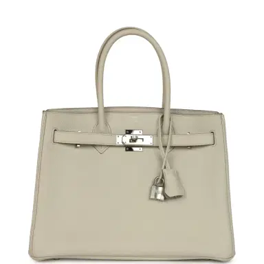 HERMÈS Pre-owned Hermes 3 en 1 Birkin 30 Beton Togo and Swift Palladium Hardware | Thumbnail 8 HERMÈS Pre-owned Hermes 3 en 1 Birkin 30 Beton Togo and Swift Palladium Hardware | Thumbnail 8