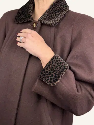 Jen Wonders Studio Brown Wool Coat | Thumbnail 3