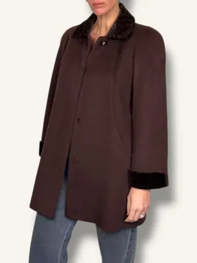 Jen Wonders Studio Brown Wool Coat | Thumbnail 4