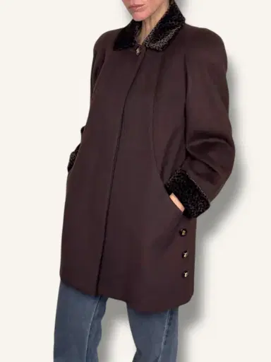 Jen Wonders Studio Brown Wool Coat | Thumbnail 5