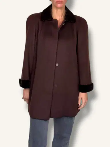 Jen Wonders Studio Brown Wool Coat | Thumbnail 6
