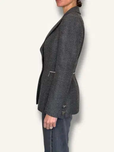 Jen Wonders Studio Grey Wool Blazer | Thumbnail 7