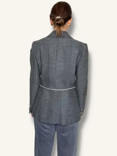 Jen Wonders Studio Grey Wool Blazer | Thumbnail 8