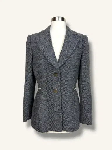 Jen Wonders Studio Grey Wool Blazer | Thumbnail 9