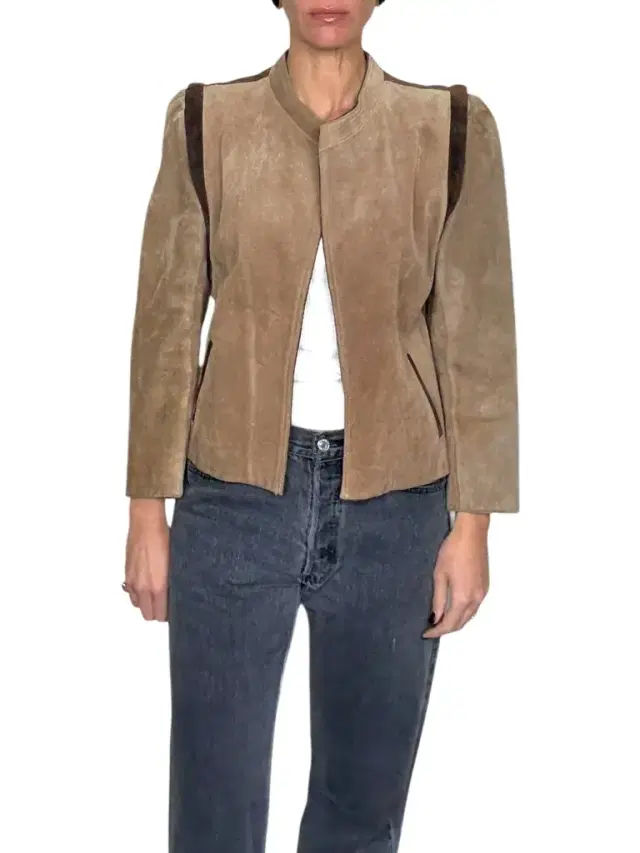 Suede Cropped Jacket