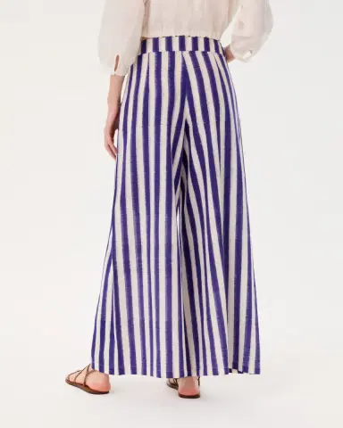 Emporio Sirenuse Adele Trousers in Ikat Stripes | Thumbnail 4 Emporio Sirenuse Adele Trousers in Ikat Stripes | Thumbnail 4