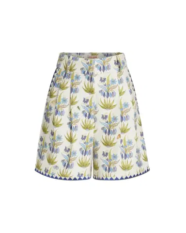 Emporio Sirenuse Beatrice Shorts in Celestine Flower Print | Thumbnail 1 Emporio Sirenuse Beatrice Shorts in Celestine Flower Print | Thumbnail 1