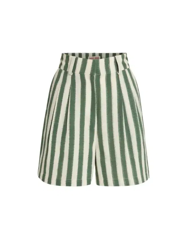 Beatrice Shorts in Ikat Stripes