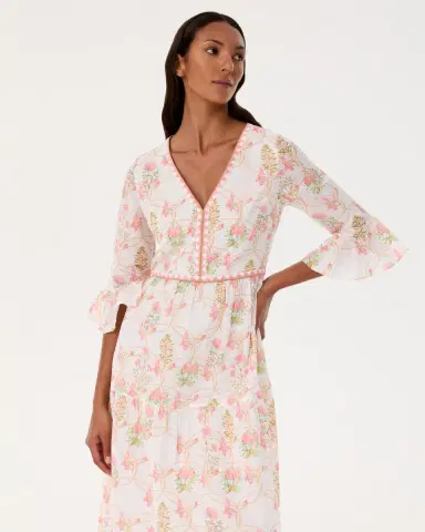 Emporio Sirenuse Bella Dress in Rose Garden Print | Thumbnail 3 Emporio Sirenuse Bella Dress in Rose Garden Print | Thumbnail 3