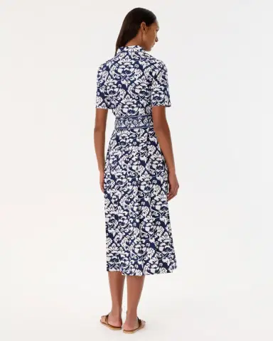 Emporio Sirenuse Claudia Dress in Lotus Flower Print | Thumbnail 3