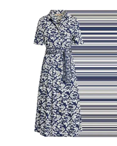 Emporio Sirenuse Claudia Dress in Lotus Flower Print | Thumbnail 4
