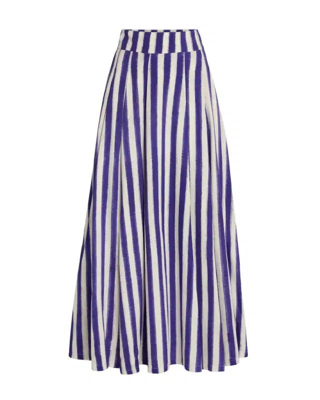 Emporio Sirenuse Flaminia Skirt in Ikat Stripes