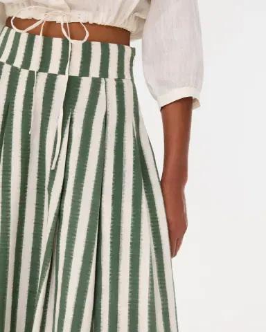 Emporio Sirenuse Flaminia Skirt in Ikat Stripes | Thumbnail 2 Emporio Sirenuse Flaminia Skirt in Ikat Stripes | Thumbnail 2