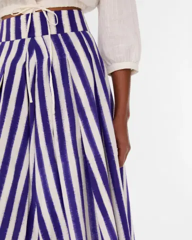 Emporio Sirenuse Flaminia Skirt in Ikat Stripes | Thumbnail 7 Emporio Sirenuse Flaminia Skirt in Ikat Stripes | Thumbnail 7