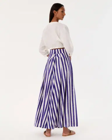 Emporio Sirenuse Flaminia Skirt in Ikat Stripes | Thumbnail 10 Emporio Sirenuse Flaminia Skirt in Ikat Stripes | Thumbnail 10