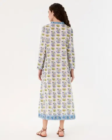 Emporio Sirenuse Giada Caftan in Celestine Flower Print | Thumbnail 4 Emporio Sirenuse Giada Caftan in Celestine Flower Print | Thumbnail 4