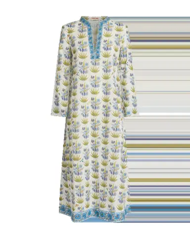 Emporio Sirenuse Giada Caftan in Celestine Flower Print | Thumbnail 5 Emporio Sirenuse Giada Caftan in Celestine Flower Print | Thumbnail 5