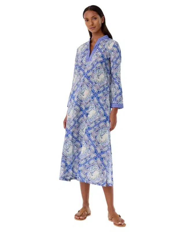 Giada Caftan in Meadow Print