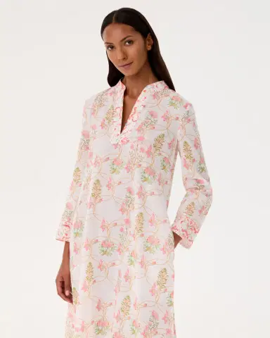 Emporio Sirenuse Giada Caftan in Rose Garden Print | Thumbnail 3