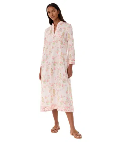 Emporio Sirenuse Giada Caftan in Rose Garden Print | Thumbnail 1