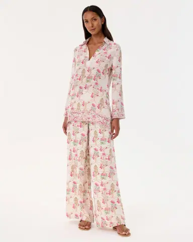 Emporio Sirenuse Jia Tunic in Rose Garden Print | Thumbnail 3 Emporio Sirenuse Jia Tunic in Rose Garden Print | Thumbnail 3