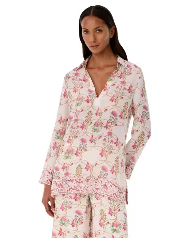 Emporio Sirenuse Jia Tunic in Rose Garden Print | Thumbnail 1 Emporio Sirenuse Jia Tunic in Rose Garden Print | Thumbnail 1