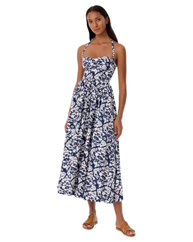 Johanna Dress in Lotus Flower Print