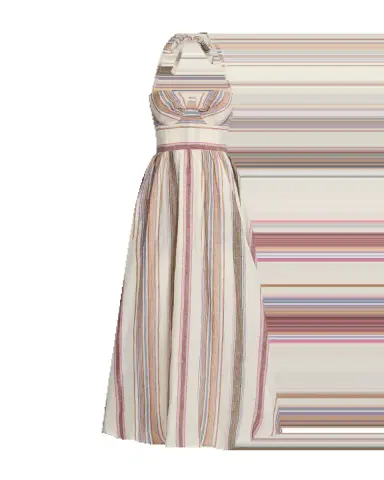 Emporio Sirenuse Johanna Dress in Ping Pong Stripes | Thumbnail 7